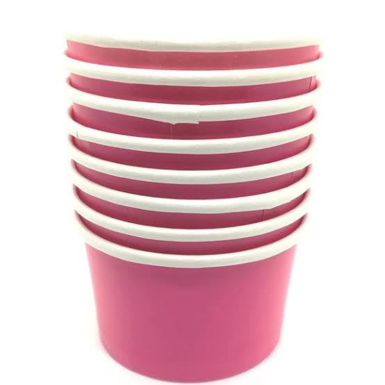 IceV-StBl/6 - cerise pink Paper Ice Cream Cup 180ml